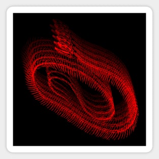 Snake skeleton / RED / Magnet